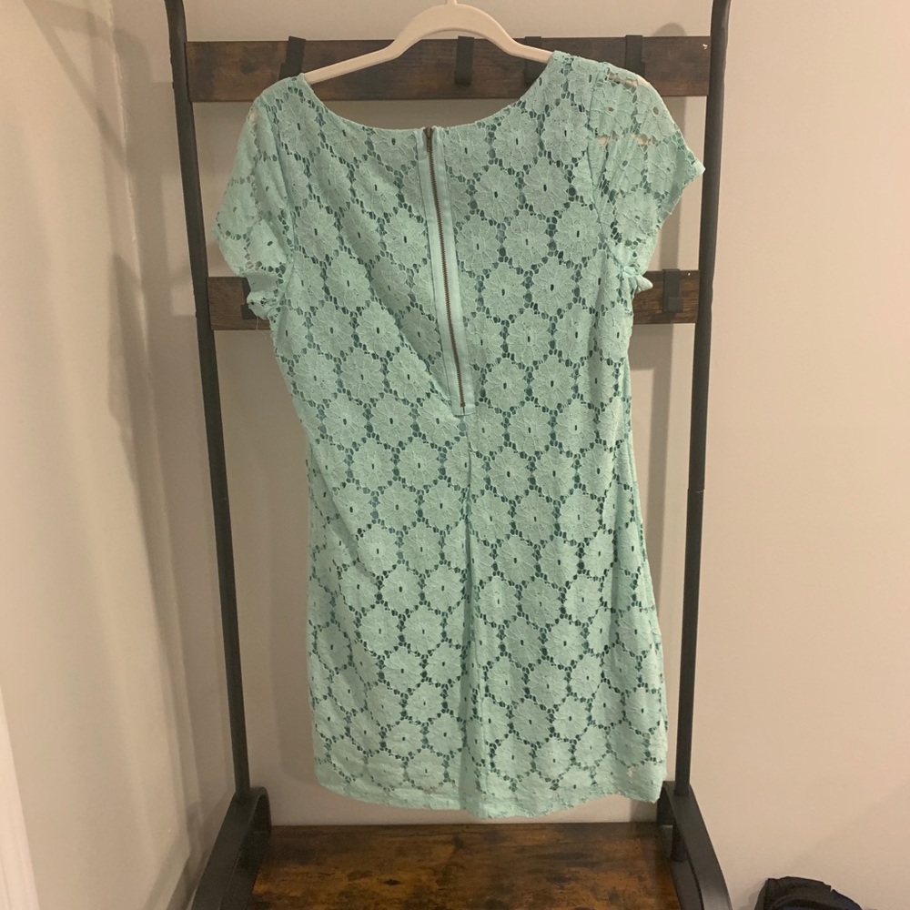 Flora laced teal dress!